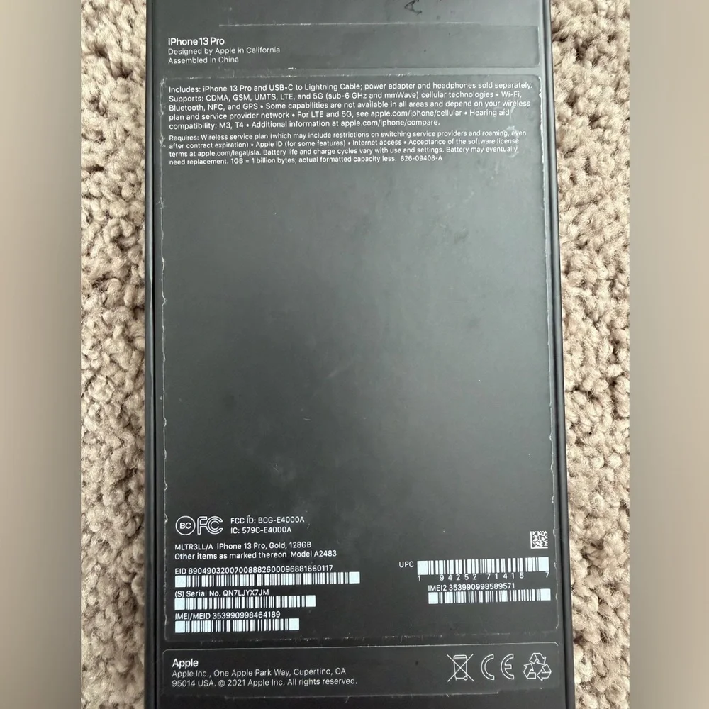 Apple iPhone 13 Pro- Gold 128 GB